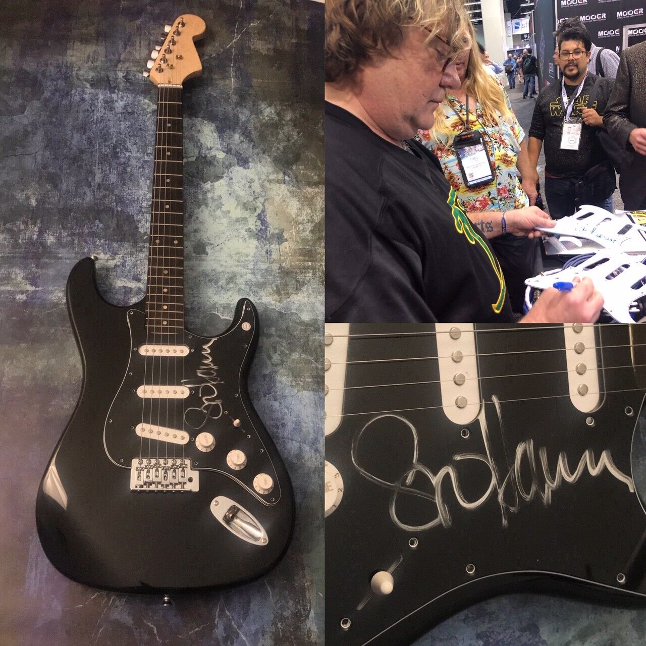 GFA Joe Satriani's Bassist * STUART HAMM * Signed Electric Guitar PROOF S3 COA