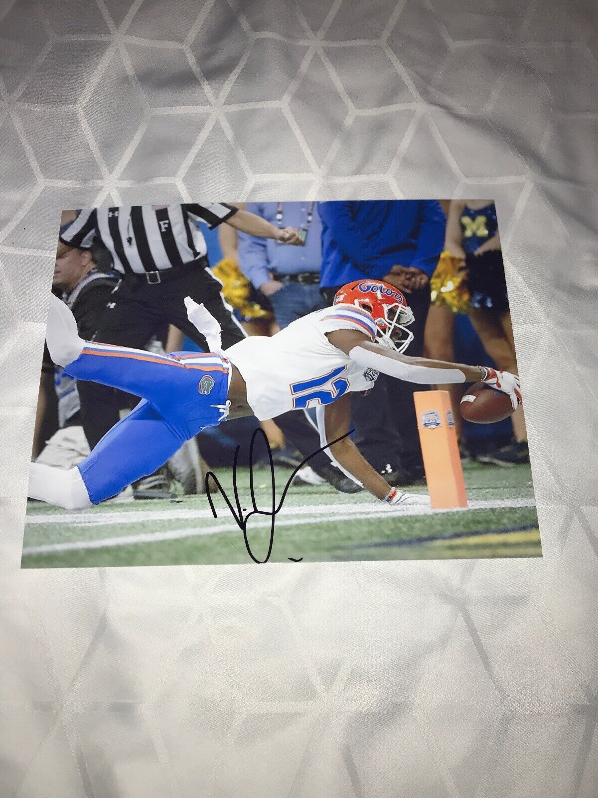 Van Jefferson Florida Gators signed autographed 8x10 football Photo Poster painting WR STAR G