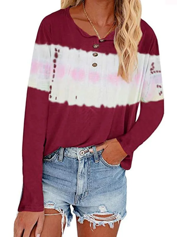 Women Half Sleeve V-neck Solid Color Dress