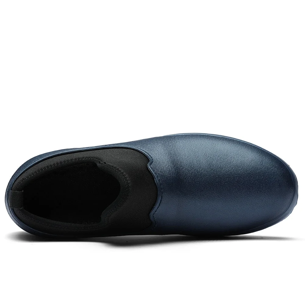 2022 New Men Shoes Kitchen Working Shoes Breathable Non-slip Waterproof Chef Shoes Casual Flat Work Shoes Water Shoes Rain Boots