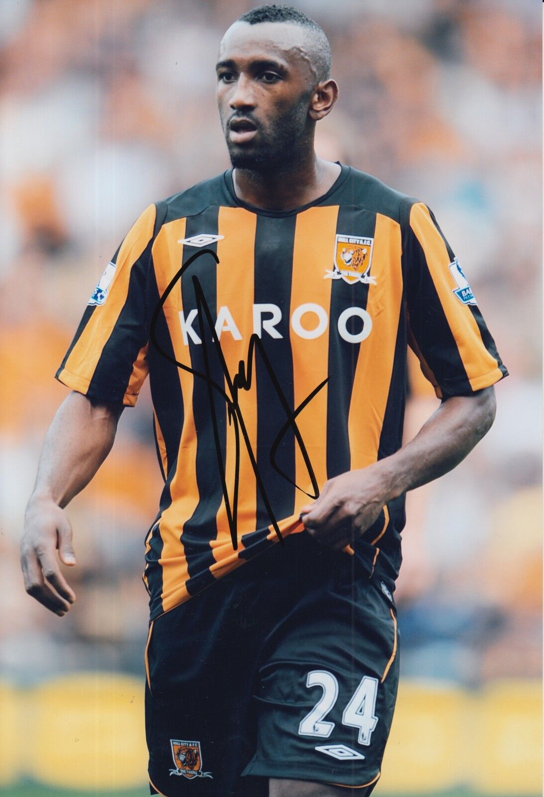 HULL CITY HAND SIGNED KAMIL ZAYATTE 12X8 Photo Poster painting 1.