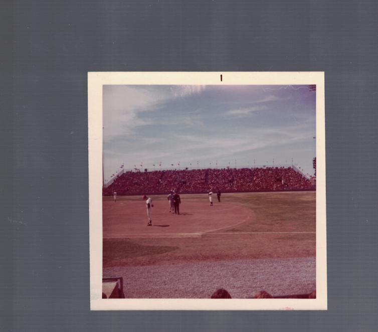 Frank Robinson Ron Hunt Original Photo Poster painting Jarry Park 1970's Expos