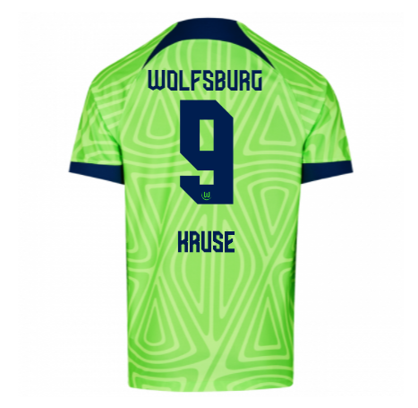 VFL Wolfsburg Max Kruse 9 Home Shirt Kit 2022-2023