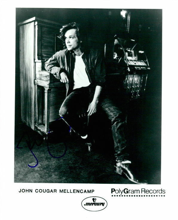 John Cougar Mellencamp in-person signed 8x10 Photo Poster painting