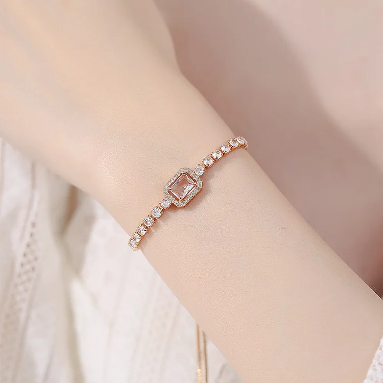 Square diamond bracelet