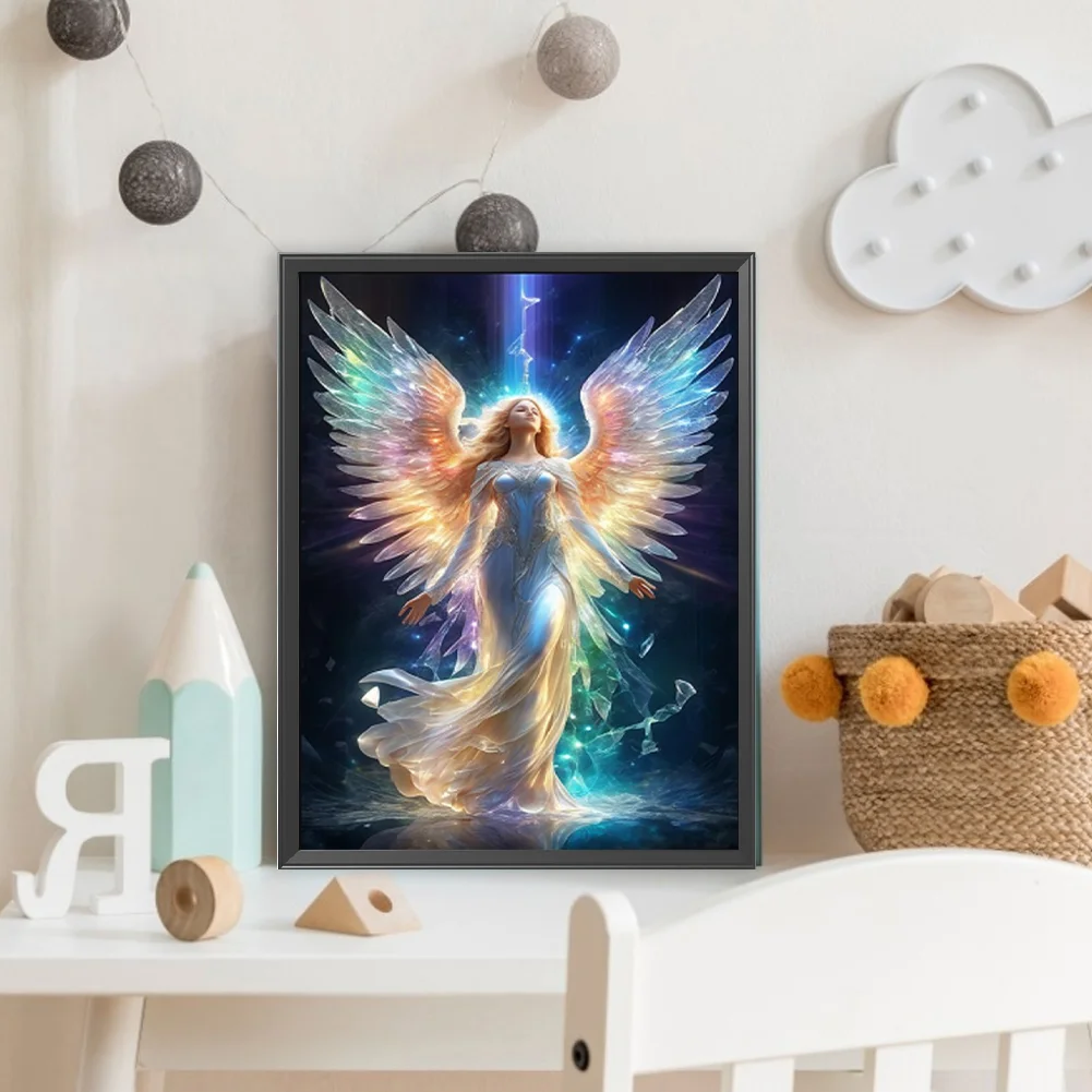 Diamond Painting - Full Round Drill - Winged Angel(Canvas|30*40cm)