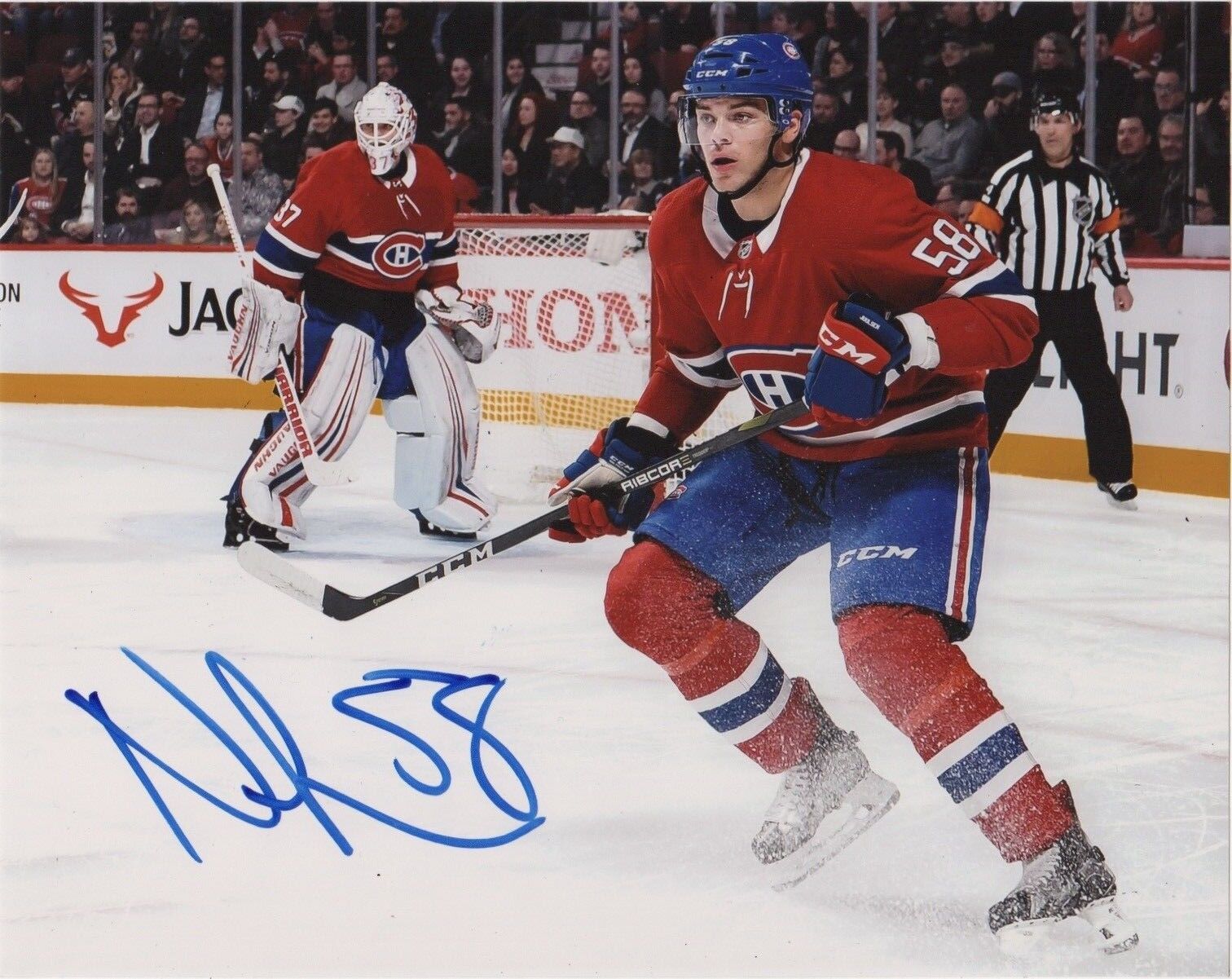 Montreal Canadiens Noah Juulsen Signed Autographed 8x10 Photo Poster painting COA #16