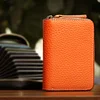 Imported High-quality First-layer Cowhide Anti-theft Brush Anti-degaussing Multi-card Ladies Card Bag Coin Purse