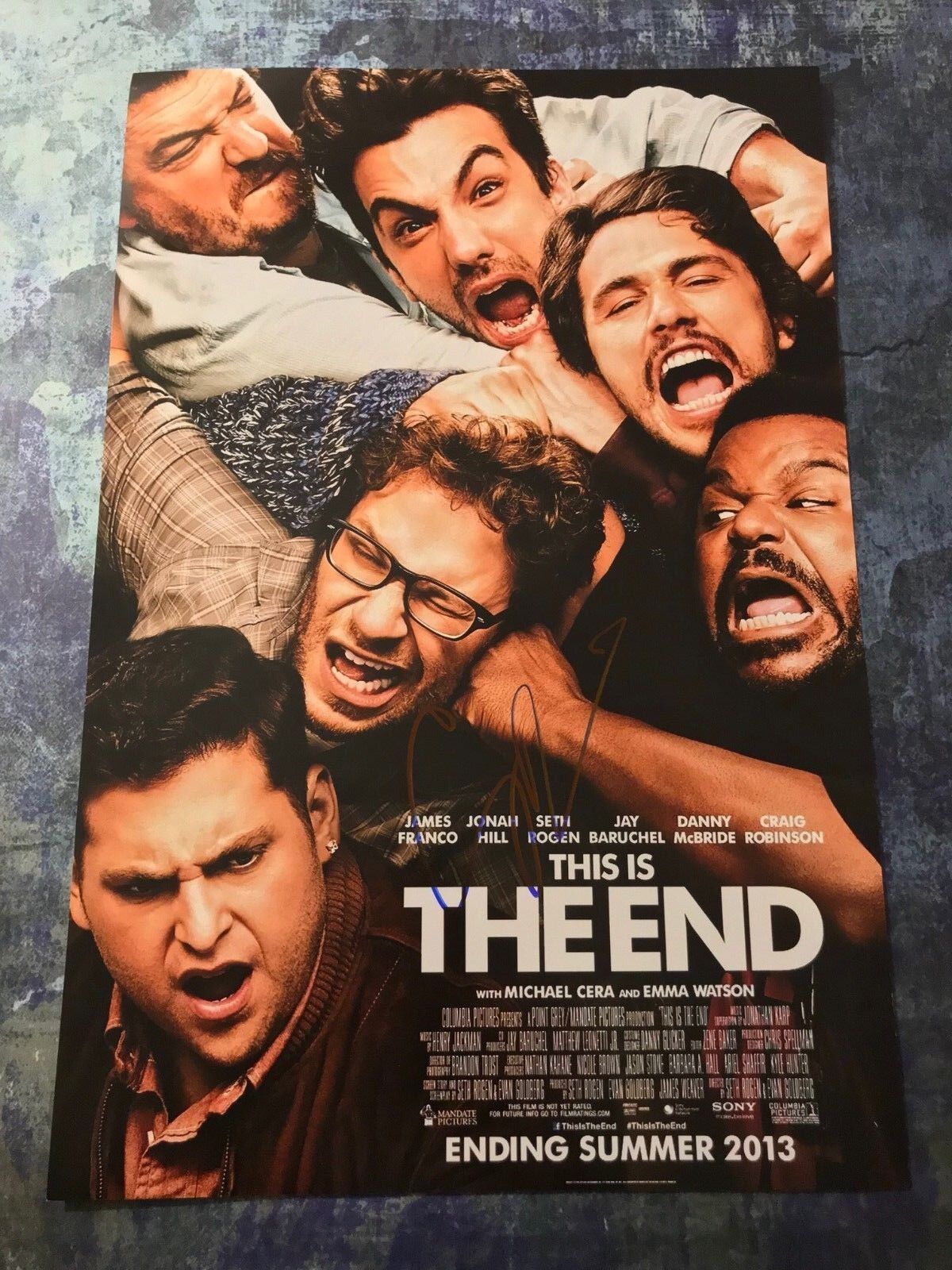 GFA This is the End * CRAIG ROBINSON * Signed 12x18 Photo Poster painting PROOF AD1 COA
