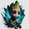 Groot-11CT Stamped Cross Stitch 40*40cm tapestrymarket