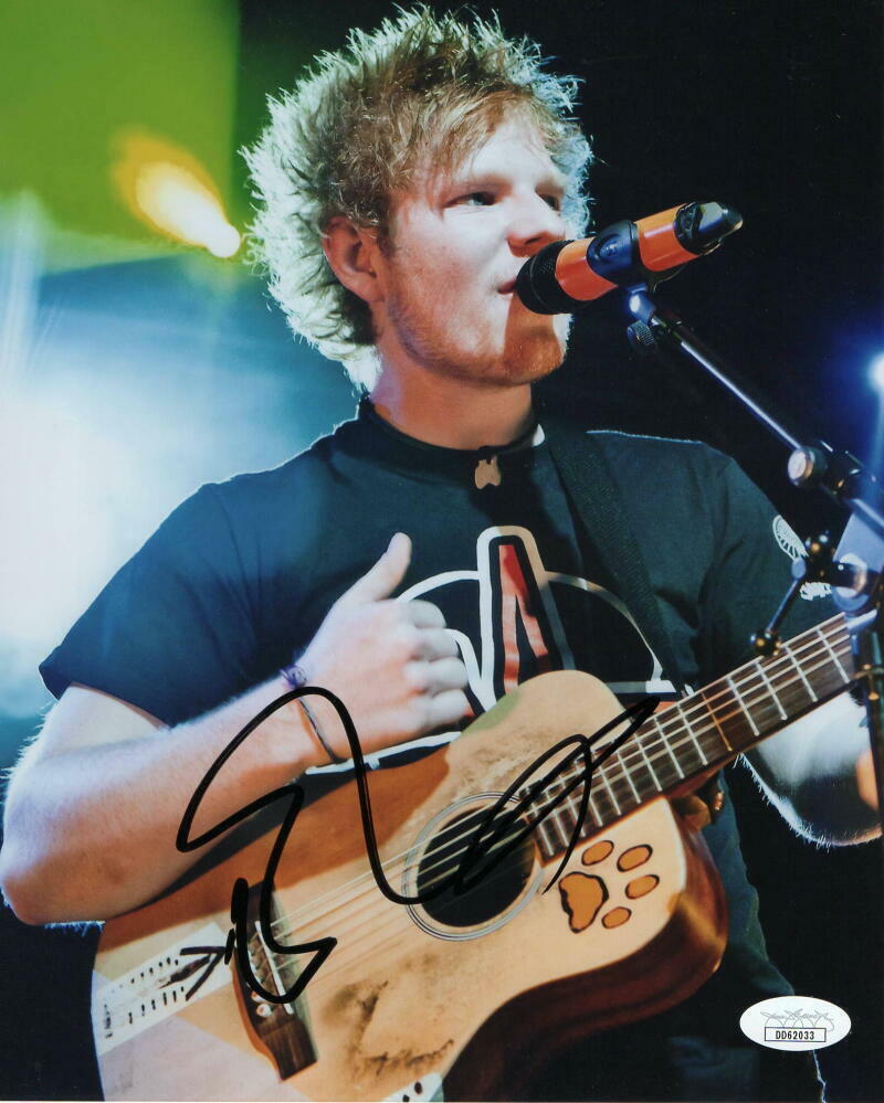 ED SHEERAN SIGNED AUTOGRAPH 8X10 Photo Poster painting - PLUS, DIVIDE, SHAPE OF YOU SINGER JSA