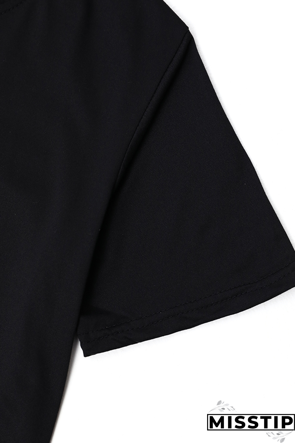 Black Fashion Casual Print Patchwork Letter O Neck T-Shirts