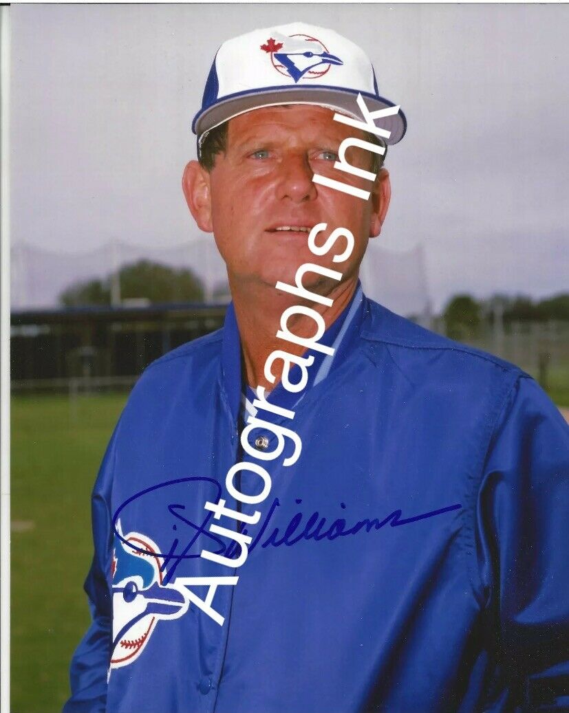 Jimy Williams autographed 8x10 former manager Topps Vault#1