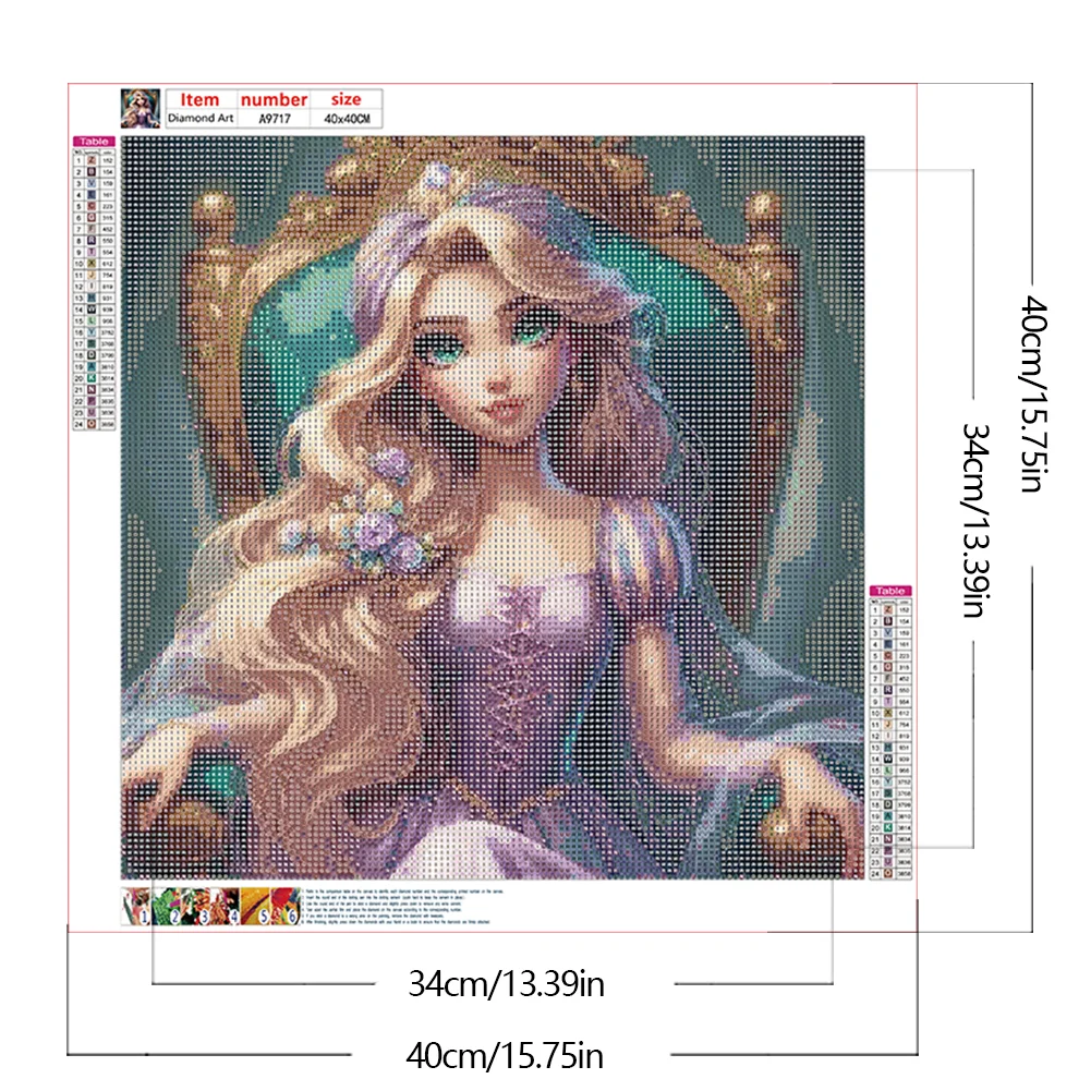 Diamond Painting - Full Round Drill - Rapunzel(Canvas|40*40cm)