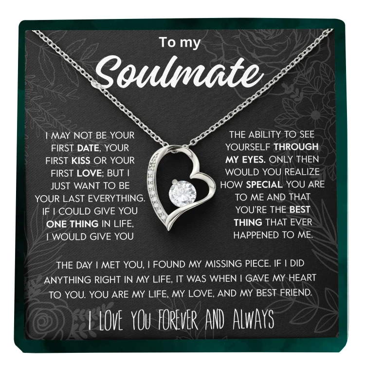 For Love - I Love You Forever And Always Heart Necklace