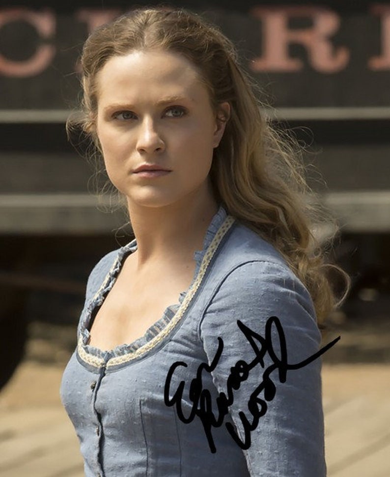 Evan Rachel Wood  Dolores  Signed Photo Poster painting 8x10 rp Autographed Westworld Delores