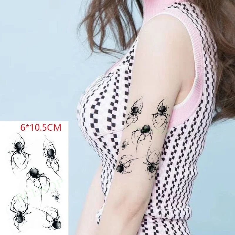 Waterproof Temporary Tattoo Sticker Black Gun AK 47 Flash Tatoo Fake Water Transfer Tatto for Woman Man