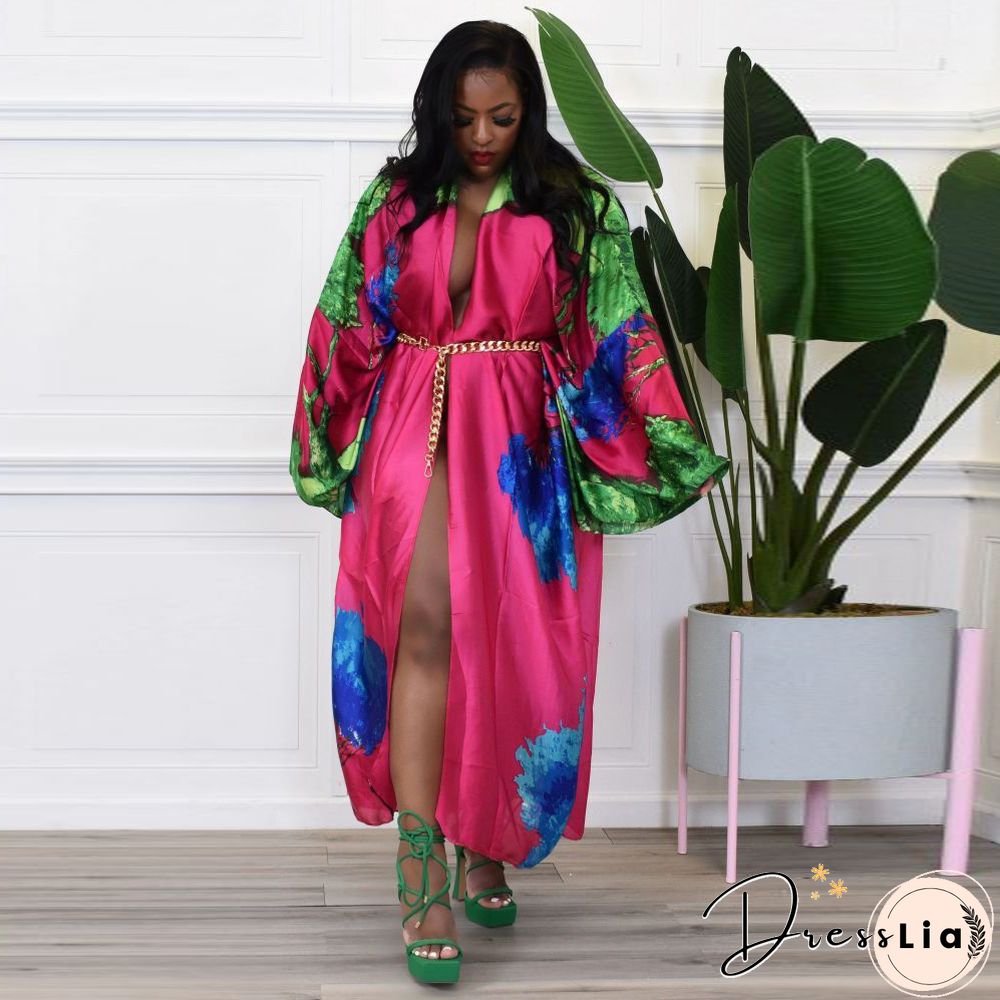 Loose Casual Cover Up Shirts Long Sleeve Cardigan