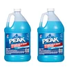 Windshield Wiper Washer Fluid Peak- 2 Gallons of Deicer Windshield Wiper Fluid with 2 Microfiber Cloths - (-20&deg;F)