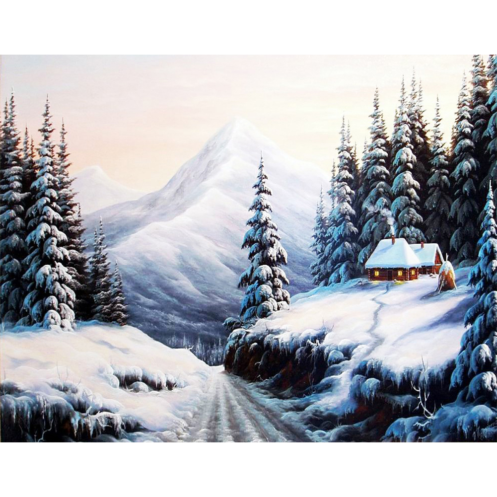 

Snow Village - Round Drill Diamond Painting - 50*40CM, 501 Original
