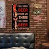 I will drink beer - Metal Tin Signs(8*12Inch/12*16Inch) - Bar