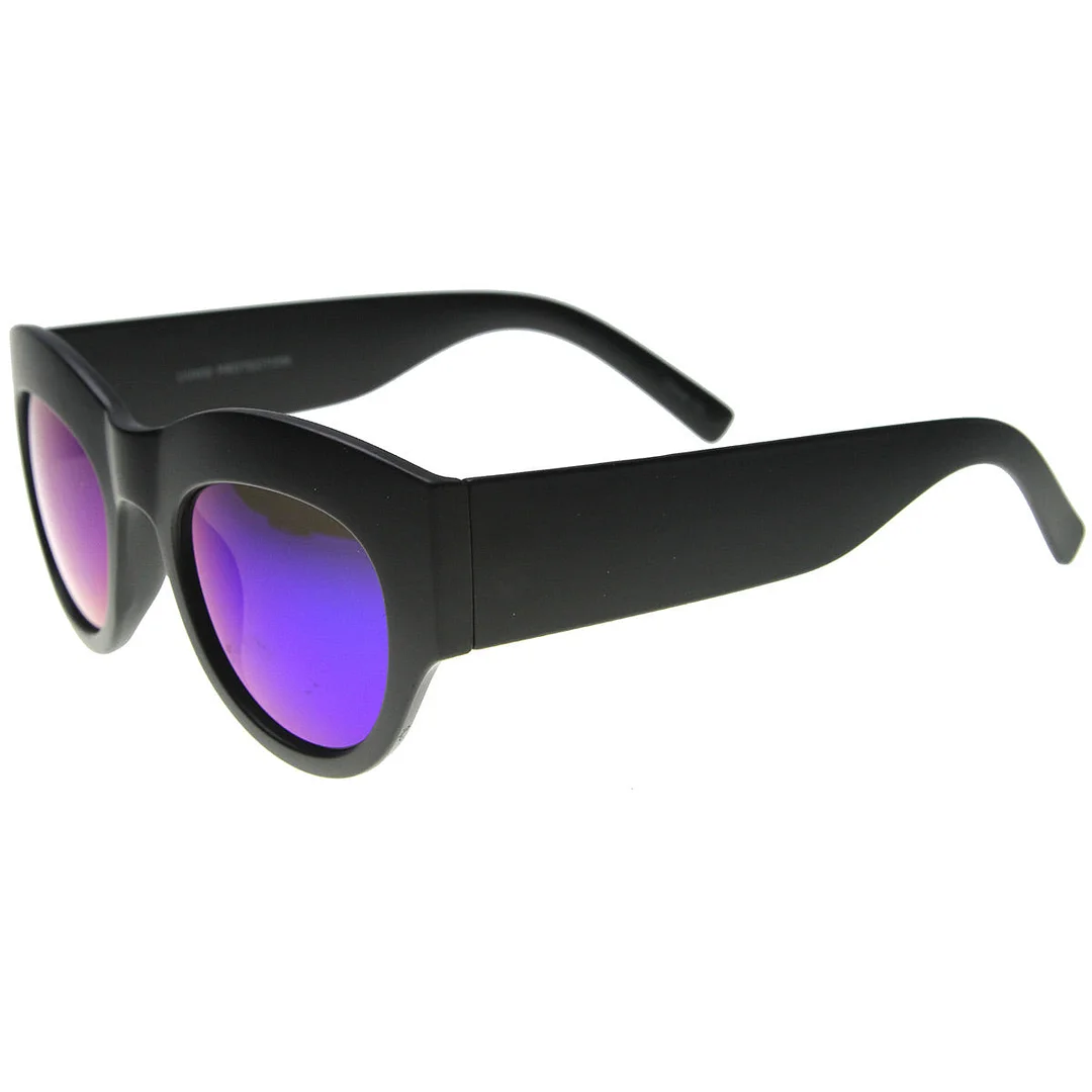 Bold Frame Flash Mirror Womens Fashion Couture glasses