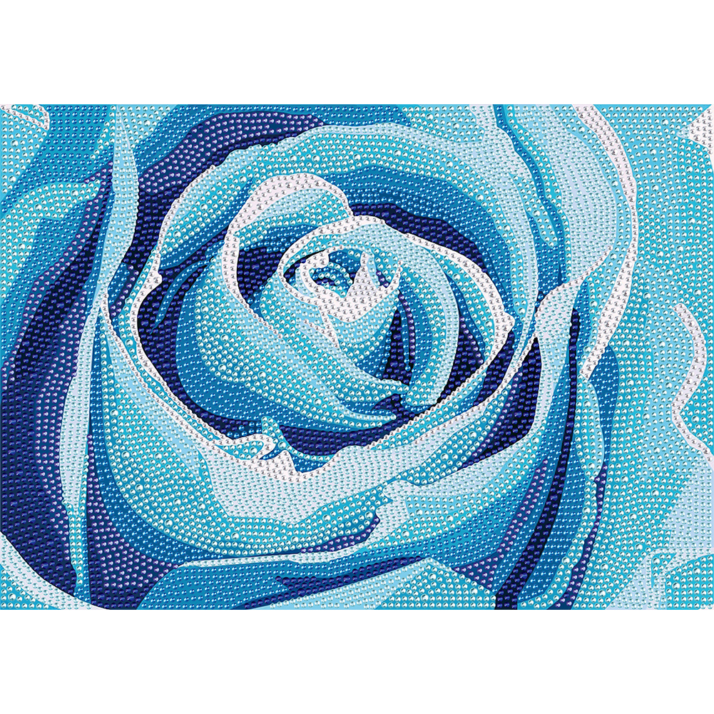 

Blue Flower - Crystal Special Shaped Diamond Painting - 40*30CM, 501 Original