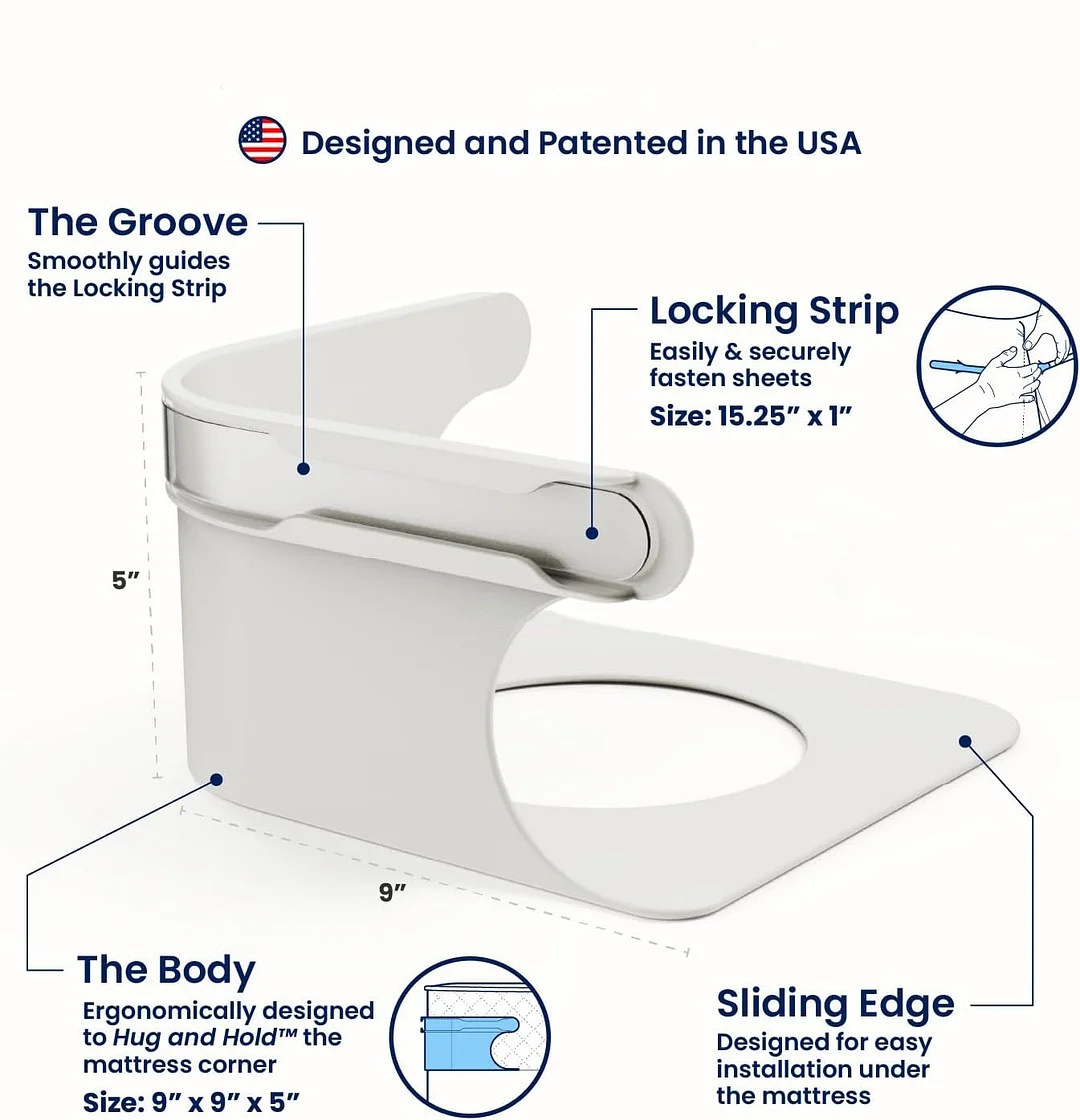 💖Last Day 49% OFF💖Sheet Holders - Secure Bed Sheets Firmly in Place - 4 Pack