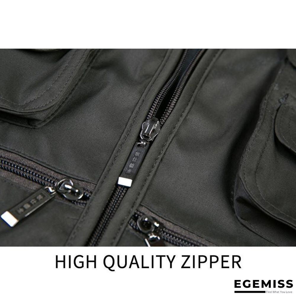 Men Multi-Pocket Classic Waistcoat Male Sleeveless Unloading Solid Coat Work Vest Tactical Masculino Jacket | EGEMISS