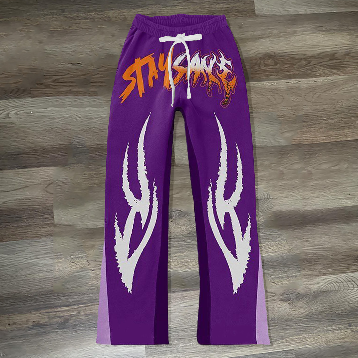 Stay Sake Print Sweatshirt Trousers