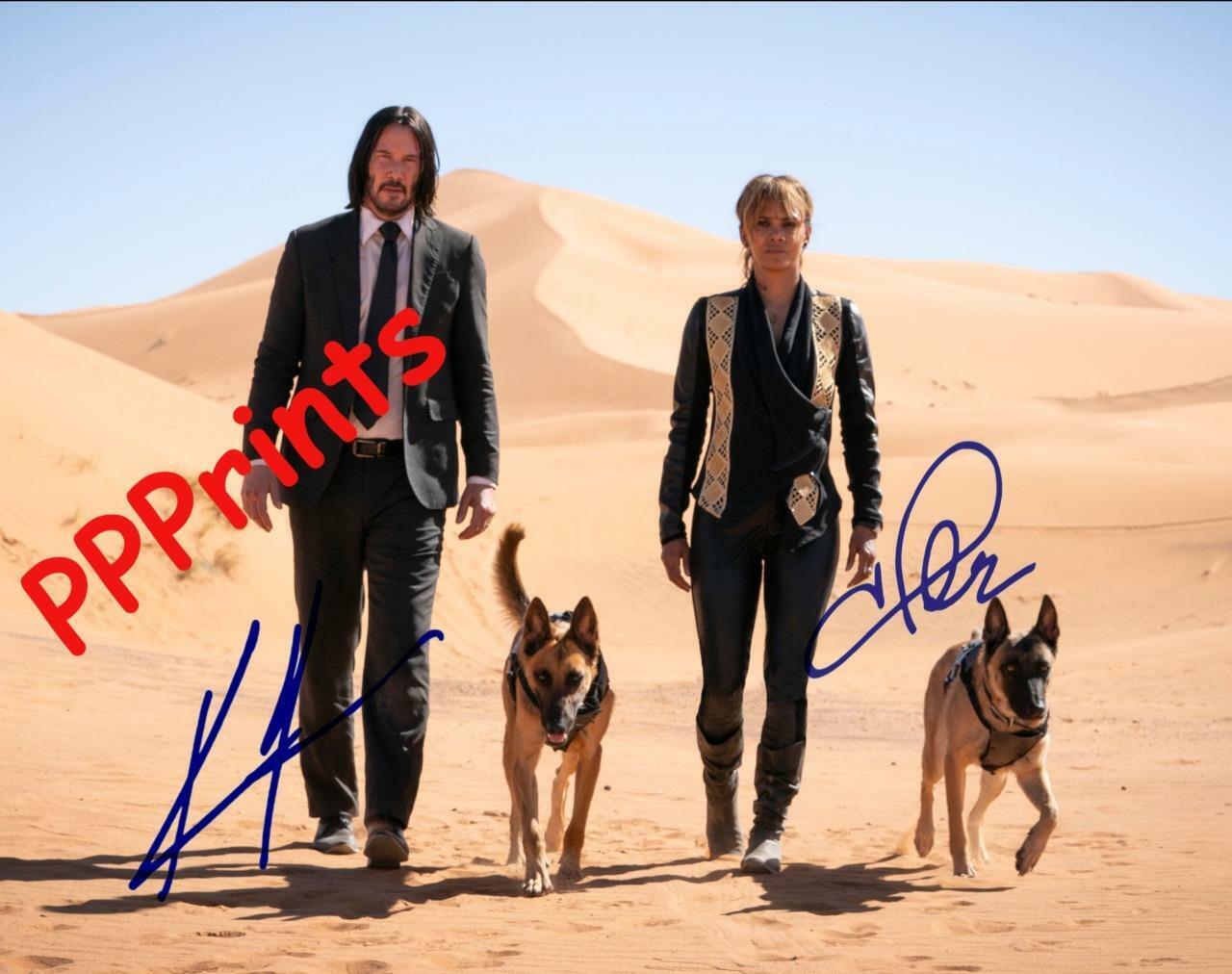 JOHN WICK 3 Keanu Reeves Halle Berry SIGNED AUTOGRAPHED 10X 8