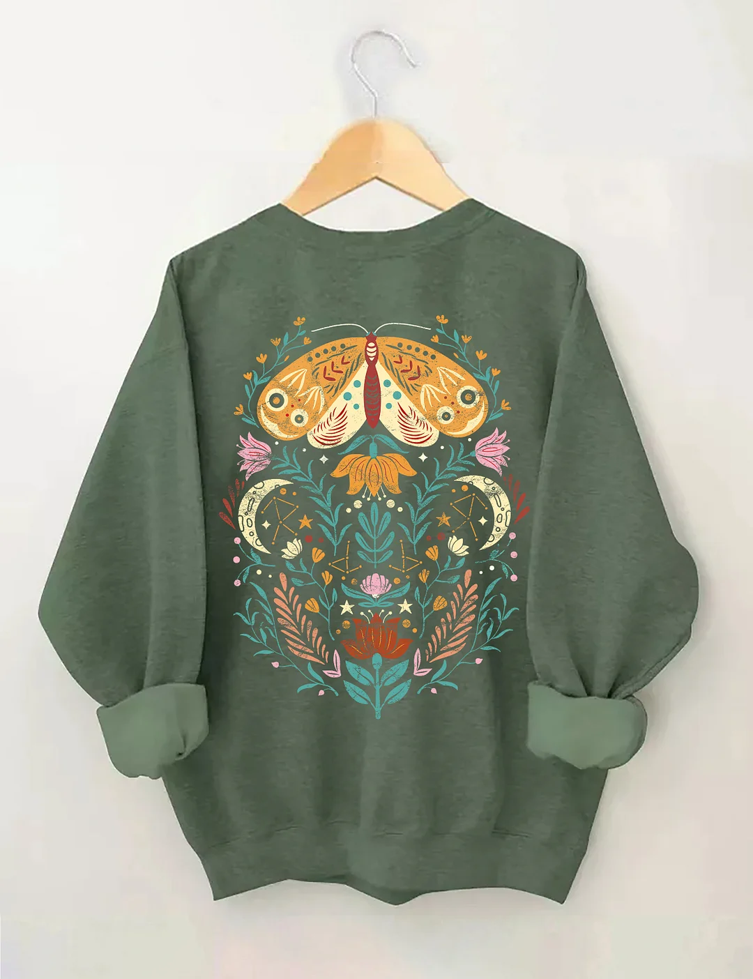 Celestial Moth Butterfly Sweatshirt
