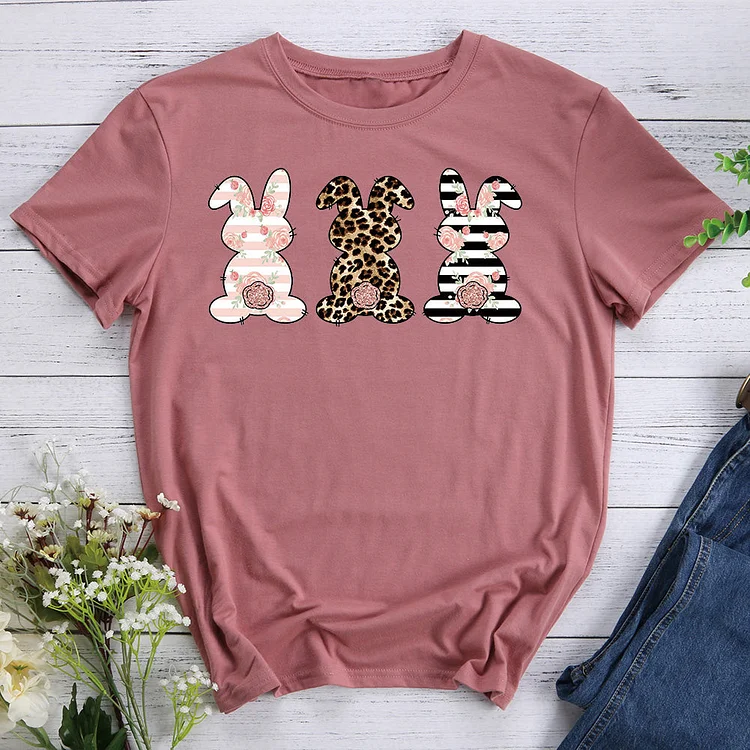 Easter rabbit T-shirt Tee -013268-Annaletters