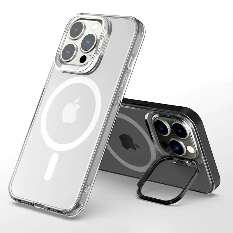 Metal Lens Holder Phone Case iPhone13 /14Magnetic Protective Cover