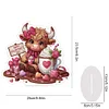 Valentines Day Yak Acrylic Special Shape Diamond Painting Desktop Decors