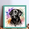 Black Labrador-11CT Stamped Cross Stitch 40*40cm