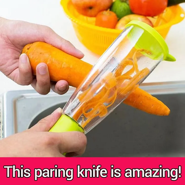 Storage-type peeling knife with built-in trash can peeler🔥