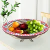 (US Local)DIY Mandala Flower Diamond Painting Dining Plate Home Dining Table Fruit Tray Kits
