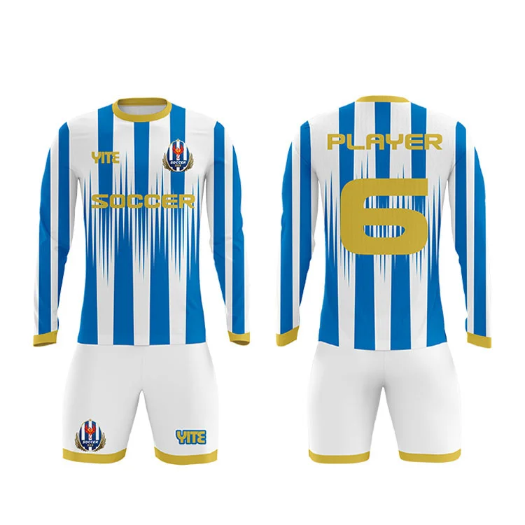 long sleeve soccer uniform 
