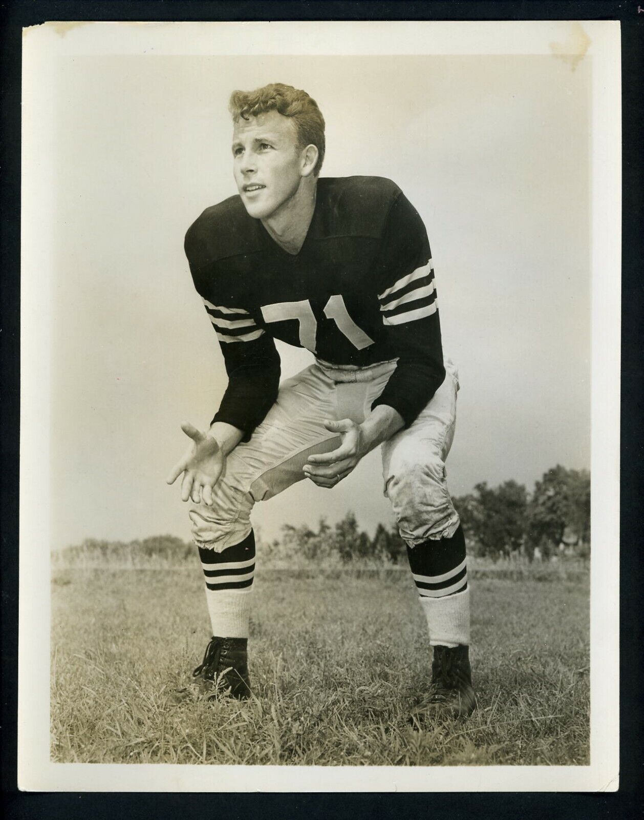 Baltimore Colts John Wright ? circa 1947 Press Original Photo Poster painting