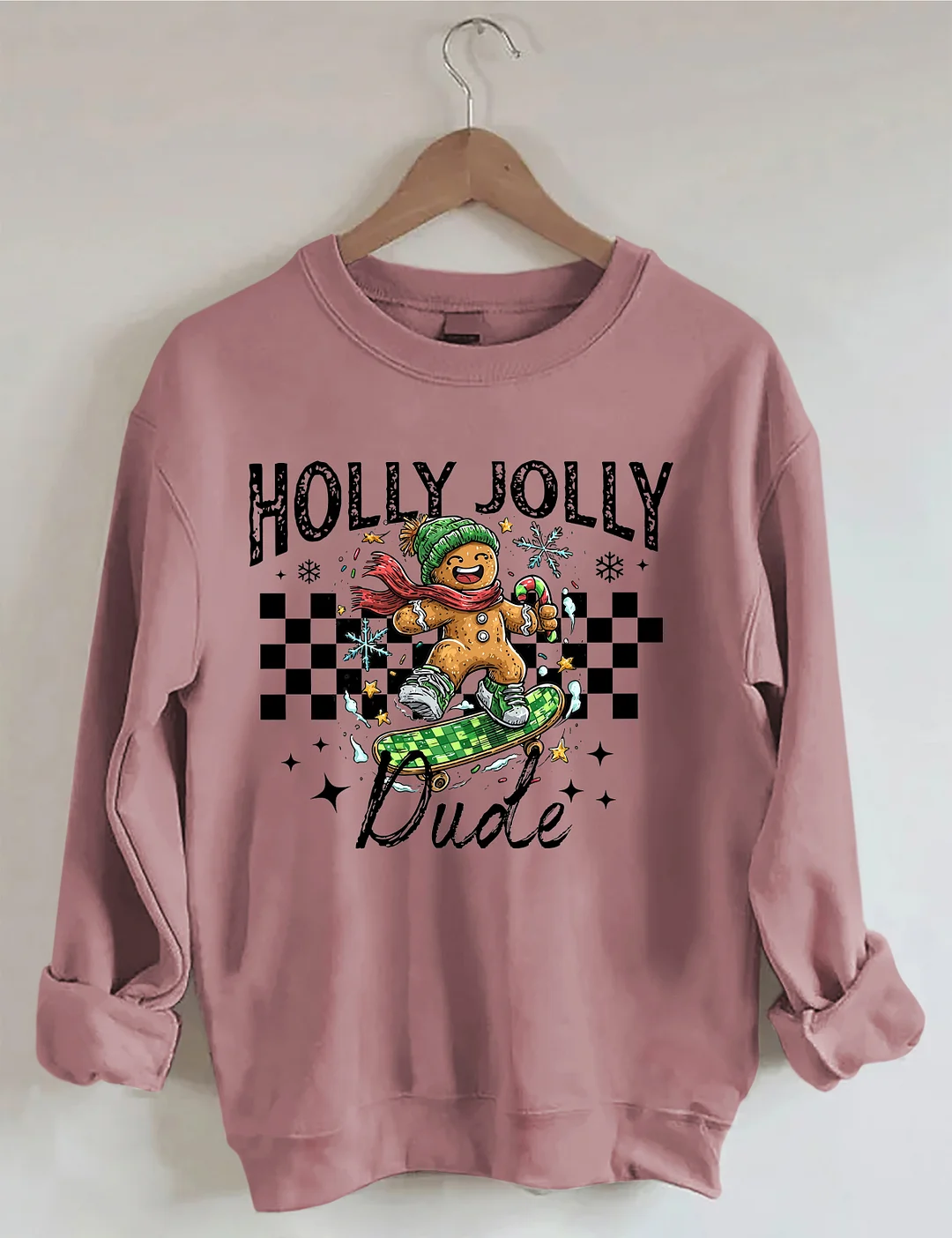 Christmas Holly Jolly Dude Sweatshirt
