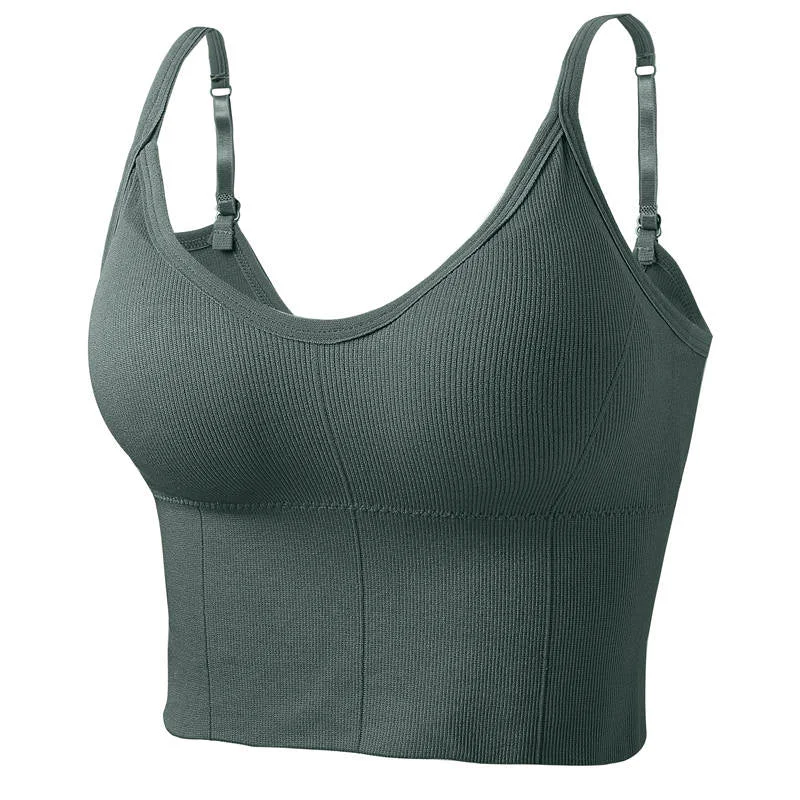 Fashion Tank Top for Women Underwear Female Bralette Sexy Crop tops Femme Camisole Push Up Tank Tops Girls Backless  Body Slim