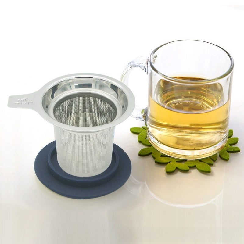 304 Stainless Steel Tea Filter With Lid Tea Drain Mid-Autumn Festival Gift Tea Set Tea Filter Tea Drain