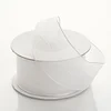 10 Yards | 1.5" White Sheer Organza Wired Edge Ribbon