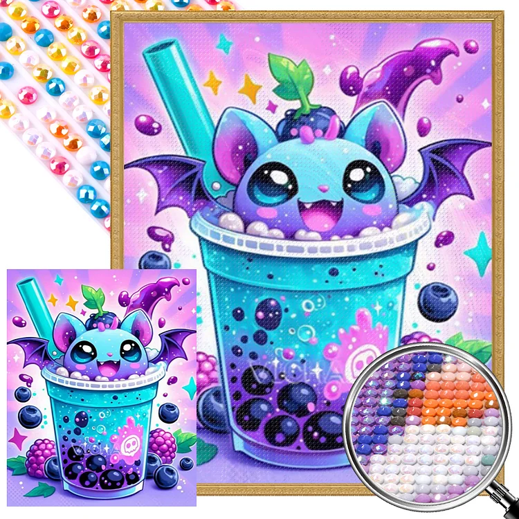 Tea Cup Beast 40*50CM (Canvas) AB Full Round Drill Diamond Painting gbfke