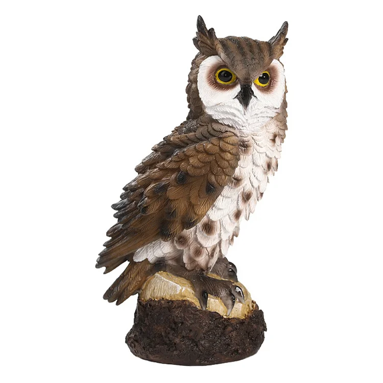【Ornament】Home Decor Resin Ornaments-Garden Creative Owl gbfke