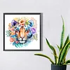 Diamond Painting -DIY Round Drill Tiger(40*40 CM)