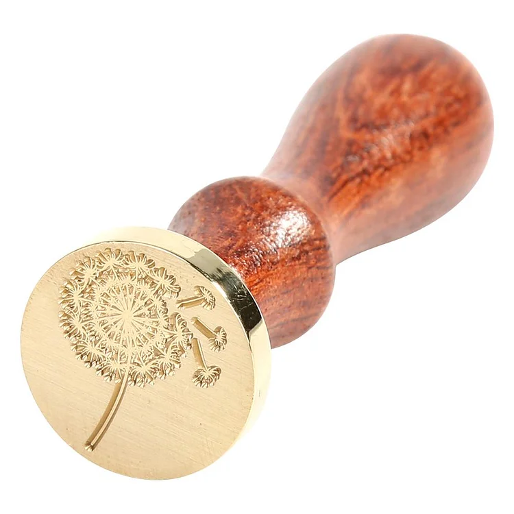 Retro DIY Sealing Wax Dandelion Fire Painting Envelope Wedding Stamp