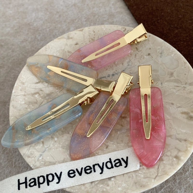 Women’s Elegant Minimalist Solid Color Acetic Acid Sheets Hair Clip
