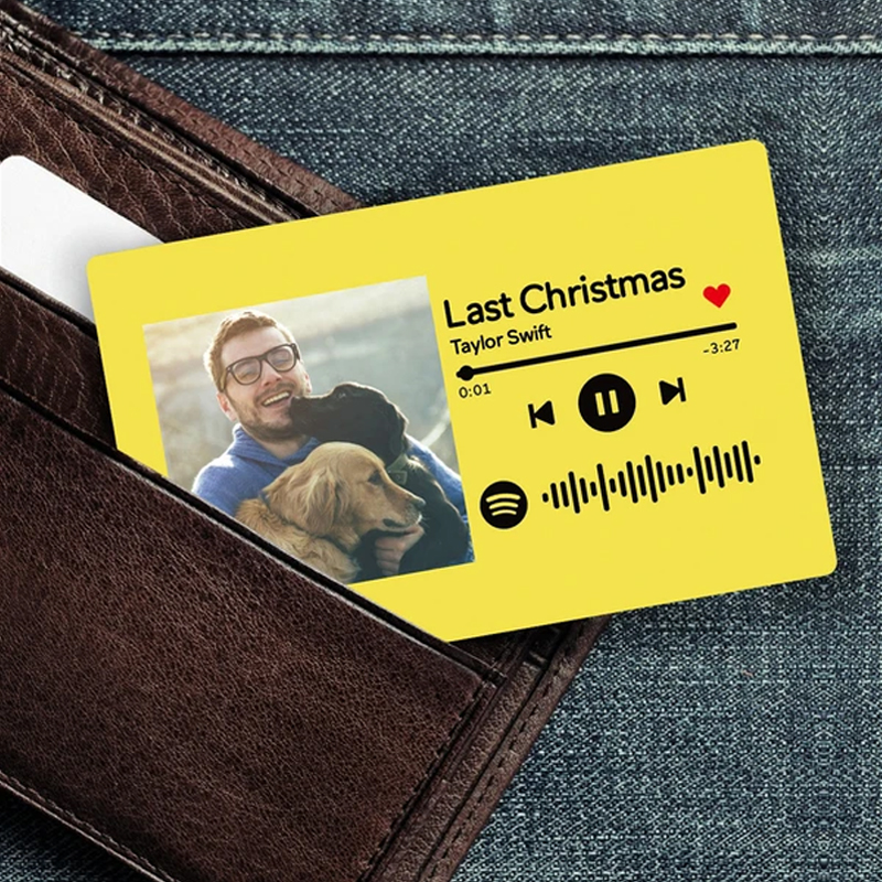 Custom Spotify Code Wallet Card For Dad Custom spotify code wallet card for dad